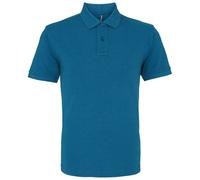 Mens Polo Shirt Short Sleeve Collared T Shirt Combed Cotton Plain Casual Top
