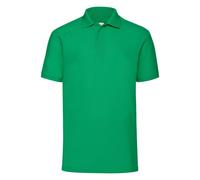 Mens Polo Shirt Short Sleeve Plain Casual 65/35 Work Wear Top Fruit Of The Loom