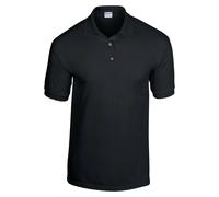 Mens Polo Shirt Short Sleeve Plain Collar Top Gildan DryBlend Cotton Polyester