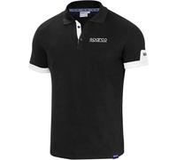 Mens Polo Shirt Sparco CORPORATE black - size L