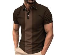 Mens Polo Shirts Short Sleeve Breathable Golf Polo Collar Buttoned Mens Tops Gym Sport T Shirts Work Tee