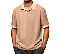 Mens Polo Shirts Short Sleeve Lapel Collar Button Pullover Tops Moisture Wicking Regular Fit Golf T-Shirts Breathable Summer Blouses Smart Shirt Tees Casual Work Sports Athletic Outdoor Tshirts