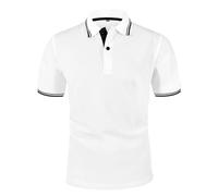 Mens Polo Shirts Short Sleeve Mesh Ice Silk Rugby Shirts Cool Breathable Golf Tshirts Lightweight Golf Tops Button Placket Summer Business Casual Adult Polos Sports Tennis T-Shirts