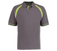 Mens Polo Shirts Short Sleeve Raglan Contrast Trim Cotton Pique Collared T Shirt