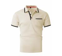 Men's Polo Shirts Stylish Casual Short Sleeve Regular Fit Tshirts Lapel Pocket Summer Lightweight Sports Golf Tees