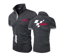 Mens Polo Shirts T-Shirts for M.o.to.G.P Plain Printing Half Sleeve Buttons Stretch Tee Top Clothes Contrasting Colors Short Sleeve-SHS||3X_l