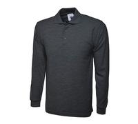 Men's Polo Uneek Unisex Custom Fit Cotton Polo Shirt Top T-Shirt Long Sleeve