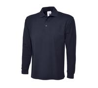 Men's Polo Uneek Unisex Custom Fit Cotton Polo Shirt Top T-Shirt Long Sleeve