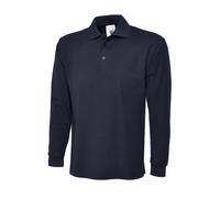 Men's Polo Uneek Unisex Custom Fit Cotton Polo Shirt Top T-Shirt Long Sleeve