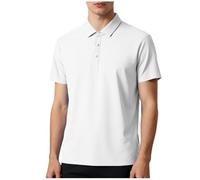 Mens Polos Shirt Short Sleeve Golf Polos Shirts Summer Solid Color Button-Up Turndown Collar Henley Shirt Oversized Ice-Silk Seamless Sweat-wicking Elastic Blouses Tops Casual Slim Fit Tops S-5XL