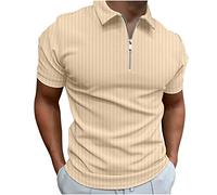 Mens Polos Shirts Short Sleeve UK Sale Clearance Quarter Zip Golf Polos Shirts Slim Fit Contrasting Colors Tennis T-Shirt Breathable Summer Casual Tee Tops Turn-Down Collar Pullover