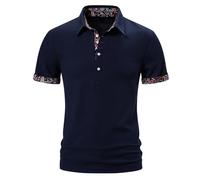 Mens Polos Shirts Short Sleeve UK Sale Clearance Workout Golf Polos Shirts Slim Fit Patchwork Tennis T-Shirt Breathable Summer Casual Sports Gym Tee Tops Turn-Down Collar Pullover