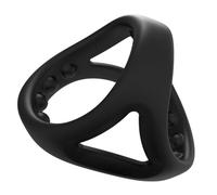 Men's Polygonal Black Strong Stretch Ring, Multifunctional Endurance Ring for Men