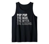 Mens Pop Pop The Man The Myth The Legend Funny Grandfather Tank Top
