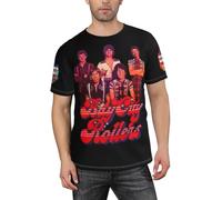 Men's Pop Rollers-Rock Band Short Sleeve Performance Tee:T - Shirt for Summer, Ideal Summer Top with Breathable Design
