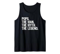 Mens Pops The Man The Myth The Legend Cool Funny Tank Top