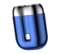 Men's Portable Razor, Men's Compact Razor | Dual Head Travel Electric Buzzer 2024 - Pocket Rotary Electric Razor, Waterproof Facial Razor, Rechargeable Dry Use