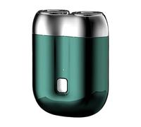 Men's Portable Razor, Men's Compact Razor | Dual Head Travel Electric Buzzer 2024 - Pocket Rotary Electric Razor, Waterproof Facial Razor, Rechargeable Dry Use