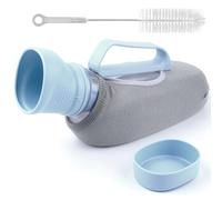 Men's Portable Urinals - Huge 40oz/1200ml Capacity - Soft TPE Material - Smooth & Edgeless - Warm Cloth Cover - Premium Men's Product - Pee Bottle Pee Container for Travel