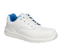 Mens Portwest FD61 White Chef/Kitchen Laced Composite Toe Cap Shoes Size 11/45