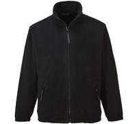 Mens Portwest Large & Tall Argyll F400 Heavy Fleece Jacket in Black