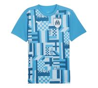 2024-2025 Marseille Pre-Match SS Shirt (Bleu Azur)