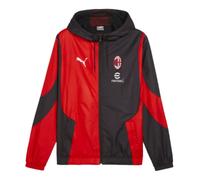 2023-2024 AC Milan Prematch Woven Jacket (Black)