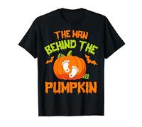 Mens Pregnant Halloween Costume for Dad Expecting Lil Pumpkin Tee T-Shirt