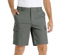 Men's Premium Chino Dress Shorts Pleated Front & Button Waist Lightweight Golf Workwear for Summer Beach Vacations & Smart Casual Outfits Black & Navy, Grey and Khaki S-5XL