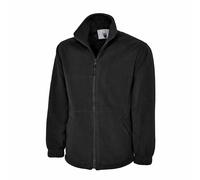 Uneek UC601 Premium Full Zip Micro Fleece Jacket 380GSM Black M Colour M