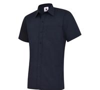 Mens Premium Plain Short Sleeve Shirt Formal Casual Size Small to 3XL Easy Care