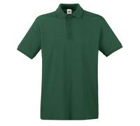Mens Premium Polo Shirt Short Sleeve Casual Classic Cotton Top Fruit of the Loom