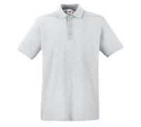Mens Premium Polo Shirt Short Sleeve Casual Classic Cotton Top Fruit of the Loom