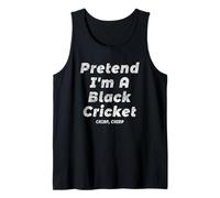 Mens Pretend I'm A Black Cricket Chirp Easy Halloween Costume Tank Top