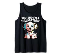 Mens Pretend I'm A Dalmatian Puppy Funny Dog Dalmatian Lover Men Tank Top