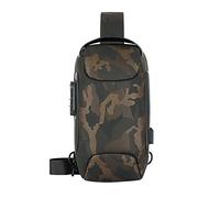 Men's Prevention Of Password Chest Lock Bag Cloth Sports One Shoulder Messenger Bag over The Shoulder Bags for Women (Camouflage, One Size)