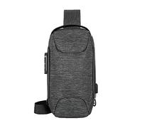 Men's Prevention Of Password Chest Lock Bag Cloth Sports One Shoulder Messenger Bag over The Shoulder Bags for Women (Grey, One Size)