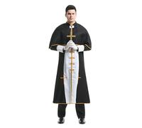 Men's Priest Costume with Robe, Belt
