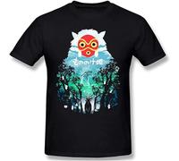 Men's Princess Mononoke Short Sleeve t-Shirt Black