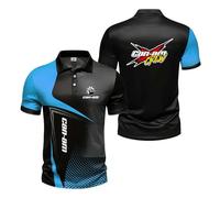Mens Print 3D Polo Shirts Tee Top Clothes for C.a.n-a.m Contrasting Colors Gym Wear Breathable Short Sleeve Casual T-Shirt Tennis Half Sleeve-LanS||m