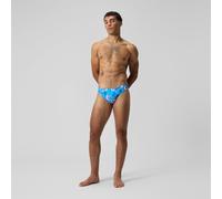 Speedo Men's Print Beachstar Brief 2" Brief, Picton Blue, 30