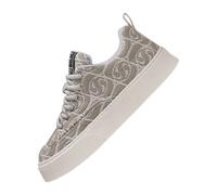 Men's Printed Canvas Lace-Up Trainers with Retro Low Top Design, Flat Rubber Sole Streetwear Sneakers, Bold Pattern Upper, Thick Textured Outsole, Durable Stitching, Eye-Catching Colour Contrast
