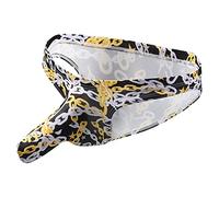 Mens Printed Flowery Briefs Men Elephant Brief Sexy Long Penis Pouch Underwear Low Rise Bikini Underwear Bulge Pouch Separation Underpants Funny Pattern Underpants Breathable Cotton Panties