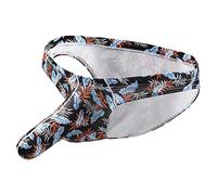 Mens Printed Flowery Briefs Men Elephant Brief Sexy Long Penis Pouch Underwear Low Rise Bikini Underwear Bulge Pouch Separation Underpants Funny Pattern Underpants Breathable Cotton Panties