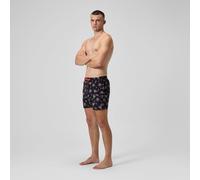 Men's Printed Redondo Edge Swim Shorts Black/Orange - S Coral Sands S