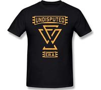 Mens Printed The Undisputed Era Logo Crew Neck Short Sleeve Tee Shirts Black M