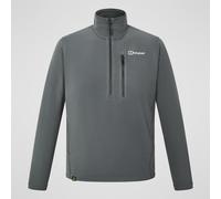 Berghaus Men's Prism Micro Polartec Fleece Half Zipped Jacket, Dark Grey, S