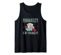 Mens Probability is My Personality Casino Gambling A Card Dealer Tank Top