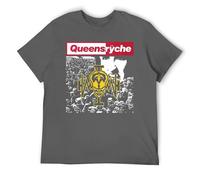 Men's Progressive Metal Graphic Tee, Vintage Concept Album T-Shirt, Rock Band Cotton Shirt Dark Gray-Style 3XL