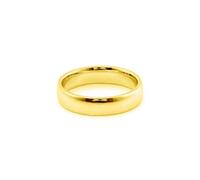 Mens Promise Rings 14K Gold, Proposal Ring Classic Jewelry 585 Yellow Gold Birthday Gift for Him Size N 1/2